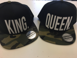 King & Queen Cap Camo