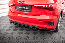 Maxton Design CENTRALE ACHTERSPLITTER (MET VERTICALE SPIJLEN) AUDI A3 SPORTBACK 8Y