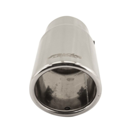 Simoni Racing Uitlaatsierstuk Rond/Schuin RVS - Ø76xL180mm - Montage ->64mm