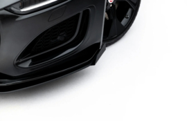 Maxton Design Street Pro Front Splitter + Flaps Jaguar F-Type X152 Facelift 2