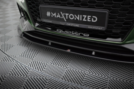 Maxton Design VOORSPLITTER V.1 AUDI RS4 B9 Gloss Black