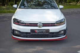 Maxton Design FRONTSPLITTER V.2 Volkswagen Polo GTI / R-line Mk6 Red