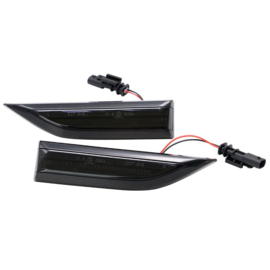 Set LED Zijknipperlichten passend voor Volkswagen Transporter T6 2015- - Rookgrijs- incl. Dynamic Running Light