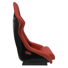 Sportstoel 'BS1' - Rood Kunstleder - Vaste polyester rugleuning - incl. sledes