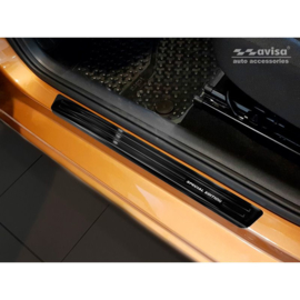 Zwart RVS Instaplijsten passend voor Volkswagen Up! 2011- - 'Special Edition' - 4-delig