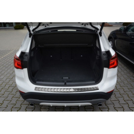 RVS Achterbumperprotector passend voor BMW X1 F48 2015-2022 'Ribs'