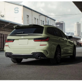 AutoStyle Dakspoiler (Spoiler Cap) passend voor BMW 3-Serie G21 Touring 2019- (ABS Glanzend zwart)