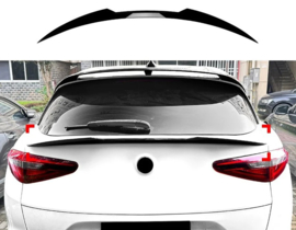 AutoStyle Onderste achterspoiler passend voor Alfa Romeo Stelvio (949) 2016- (ABS Glanzend zwart)