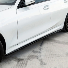 Oneway Set Sideskirts passend voor BMW 3-Serie G20/G21 M-Pack/M340i 2018-2022 & 2022- - Glanzend zwart
