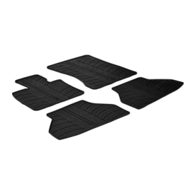Rubbermatten passend voor BMW X6 2008-2014 (T profiel 4-delig + montageclips)