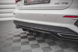 Maxton Design CENTRALE ACHTERSPLITTER (MET VERTICALE SPIJLEN) AUDI A3 S-LINE SPORTBACK 8Y