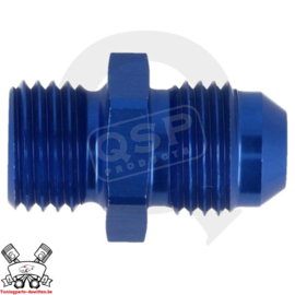 Aluminium adapter male/male D06-M12X1,25 Blauw