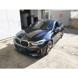 Motordrome Voorspoiler passend voor BMW 1-Serie (F40) M135i 2019-2024 (ABS Glanzend zwart)