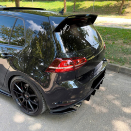 Oneway Achterbumperskirts (Hoeken) passend voor Volkswagen Golf VII HB GTi/GTD 2013-2016 – Glanzend zwart