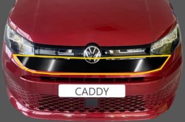 RGM Voorbumper/Grill cover passend voor Volkswagen Caddy V 2020- Glanzend zwart