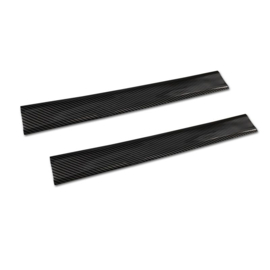 Universele Instaplijsten - Zwart carbon folie - 2-Delig - 50 x 5 cm