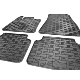 Rubber matten passend voor Volvo C40 Recharge 2021- (4-delig + montagesysteem)