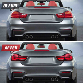 VLAND OLED-achterlichten voor 2014-2020 BMW 4-serie F32 F33 F36 M4 F82 F83 Kleur: Rood Helder