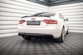 Maxton Design Achterspoiler Audi A5 8T Facelift (uitvoering met dubbele uitlaten aan één kant)