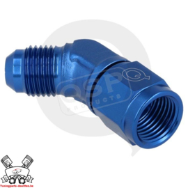 Adapter 45° female / male draaibaar D03 – Blauw