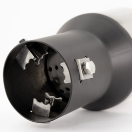Simoni Racing Uitlaatsierstuk Rond/Schuin RVS - Ø90xL175mm - Montage ->57mm