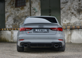 Maxton Design ZIJSPLITTERS ACHTER AUDI RS3 8V FL SEDAN Gloss Black
