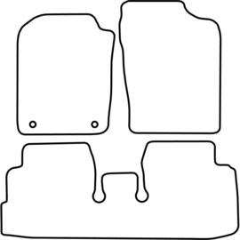 Automatten passend voor Daihatsu Cuore 2007-2013