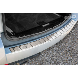 RVS Achterbumperprotector passend voor BMW X3 (E83) Facelift 2006-2010 'Ribs'