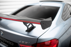 Maxton Design Carbon Spoiler Met Interne Beugels Staanders + LED BMW 4 F32 / 4 F32 M-Pack Coupé