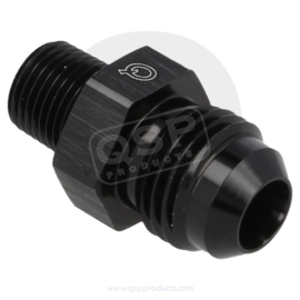 Aluminium adapter male/male D04 - 1/8 NPT - Zwart