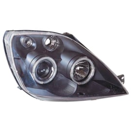 Set Koplampen passend voor Ford Fiesta VI 2002-2008 - Zwart - incl. Angel-Eyes