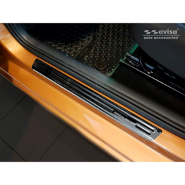 Zwart-Chroom RVS Instaplijsten passend voor Volkswagen Up! 2011- - 'Special Edition' - 4-delig