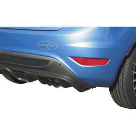 100% RVS Sportuitlaat passend voor Ford Fiesta VII 1.6 (120pk) 9/2008- 2x80mm Racing