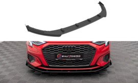 Maxton Design STREET PRO VOORSPLITTER + KLEPPEN AUDI A3 8Y Gloss Black