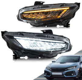VLAND LED-koplampen voor Honda Civic 2016-2021 Sedan Hatchback Coupe koplampen