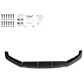 Oneway Voorspoilerlip passend voor Audi TT RS 8S 2016-2020 - Glanzend zwart