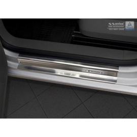 RVS Instaplijsten passend voor Volkswagen Caddy 2004-2015 & 2015-2020 - 'Exclusive' - 2-delig