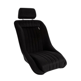 Sportstoel 'Classic' - Zwart - Vaste rugleuning + Hoofdsteun - incl. sledes