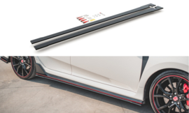 Maxton Design Race Duurzaamheid Zijskirts Diffusers V.2 Honda Civic X Type-R