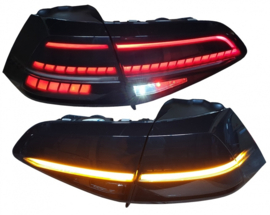 Achterlichten VW Golf VII Dynamic Facelift LED zwart