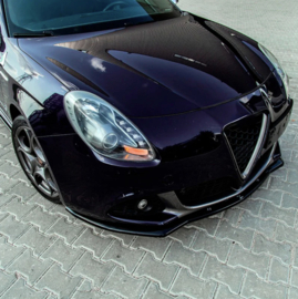 Oneway Voorspoilerlip passend voor Alfa Romeo Giulietta 2010-2020 - Glanzend zwart