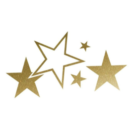 Foliatec Cardesign Sticker - Stars - goud - Breedte 63cm x Hoogte 39cm