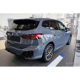 Zwart-Chroom RVS Achterbumperprotector passend voor BMW 2-Serie U06 Active Tourer M-Pakket 2021- 'Ribs'