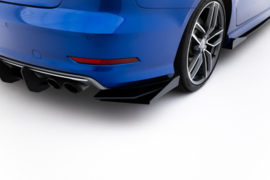 Maxton Design STREET PRO ACHTERZIJSPLITTERS + KLEPPEN AUDI S3 SEDAN 8V