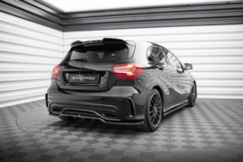 Maxton Design Achtersplitter (met verticale spijlen) Mercedes-Benz A AMG-Line W176 Facelift