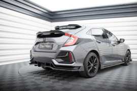 Maxton Design Achtersplitter (met verticale stangen) + flappen Honda Civic Sport Mk 10 Facelift