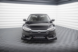 Maxton Design Street Pro Frontsplitter + kleppen Honda Civic Mk10