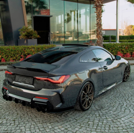 Oneway Set Sideskirts passend voor BMW 4-Serie G22/G23 Coupe/Cabrio M-Pack/M440i 2020-2024 & Facelift 2024- - Glanzend zwart