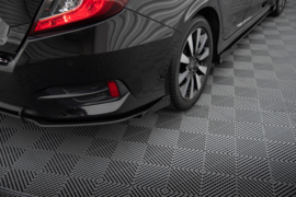 Maxton Design Street Pro Achterzijde Splitters + Flaps Honda Civic Mk10