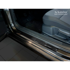 3D Zwart Carbon Instaplijsten passend voor Volkswagen Passat 3G Sedan/Variant 2014-2019 & 2019- 2-delig - 'Performance'